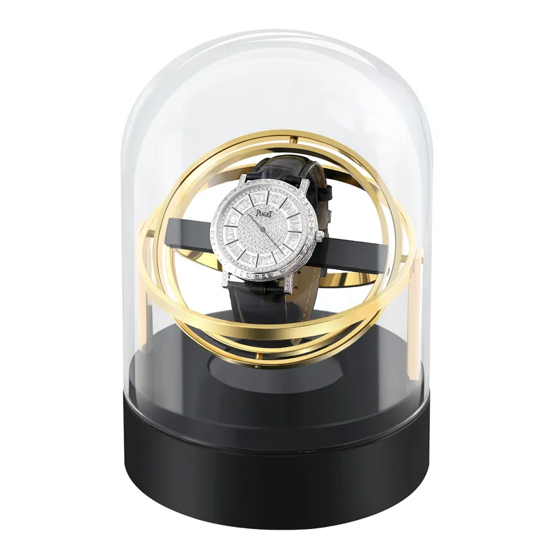 

Custom watch packaging box luxury gift packaging box with shiny orbit winder watch