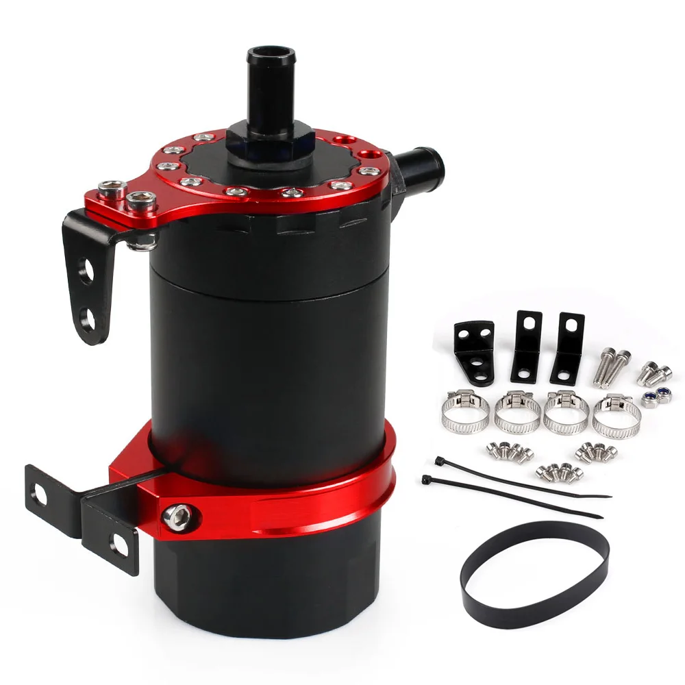

Baffled Billet Aluminum Oil Catch Tank/Can Reservoir Turbo Oil Catch can/ Can Catch, Black,blue,red