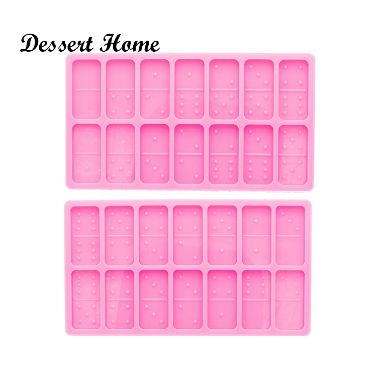 

DY0580 Super glossy Domino Mold - DIY Resin Crafting Mold - Shiny Silicone Mold - Epoxy Mould Craft, Pink