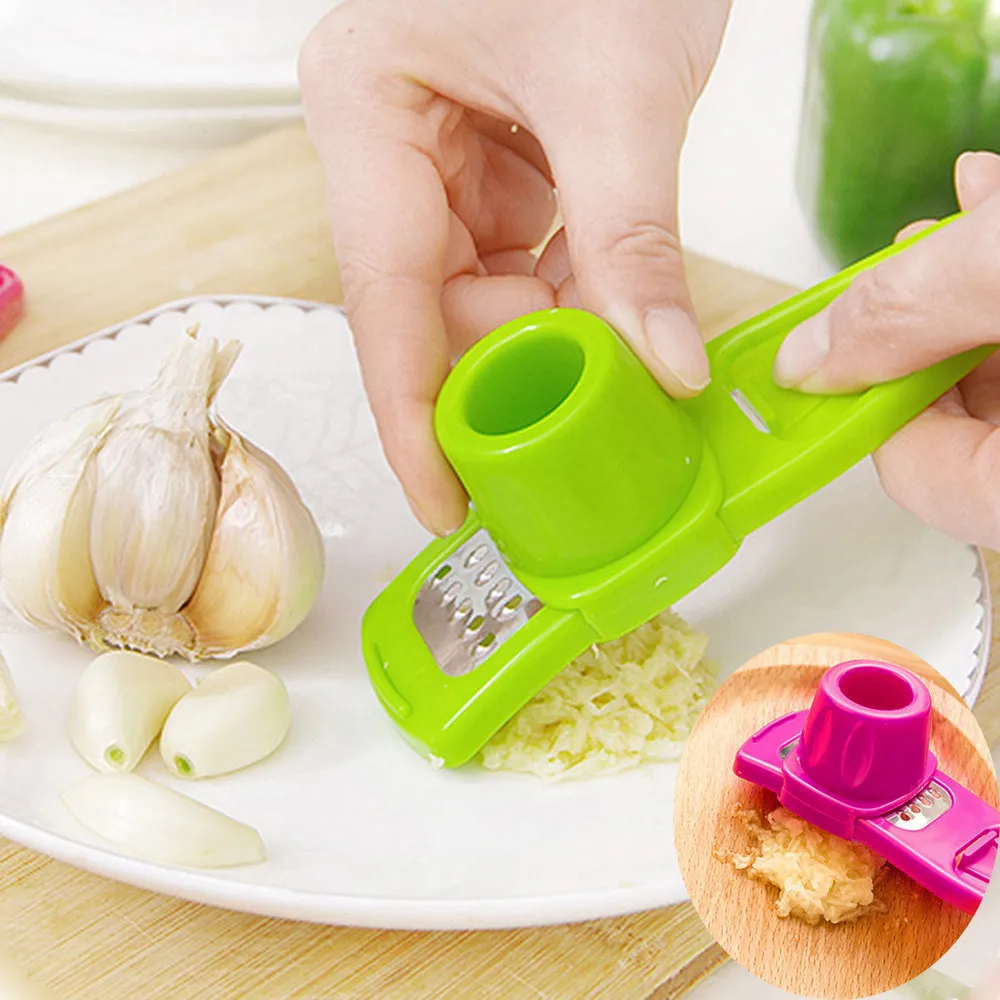 

O331 Multifunctional Ginger Grinding Slicer Mini Cutter Cooking Gadgets Tools Kitchen Garlic Press