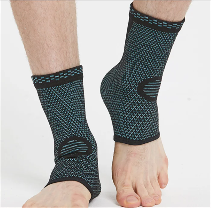 

Breathable Comfortable Foot Heat Support Socks Elasticated Ankle Support Brace Running Sports Equipment's, Blue black