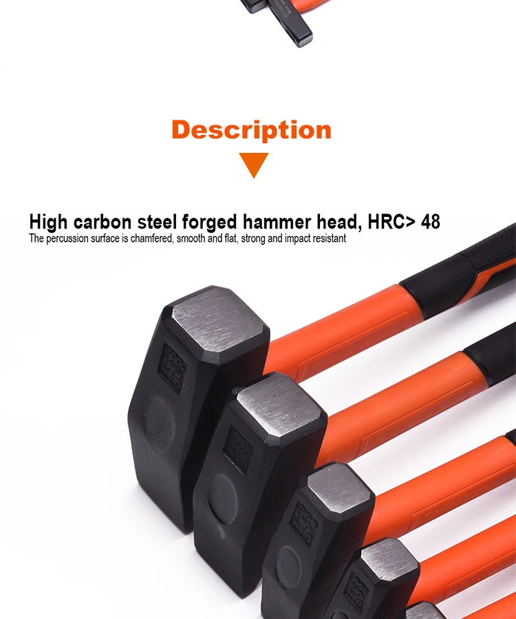 HARDEN Hand Tools Fiberglass Handle Carbon Steel Japanese Forging Machinist Hammer with Screwdrivers