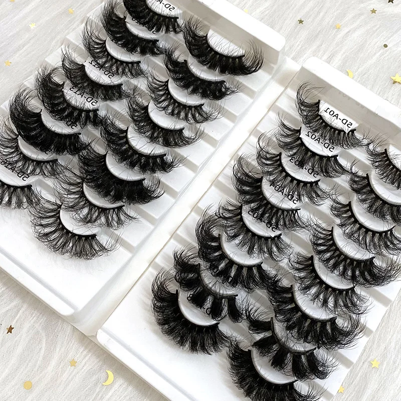 

Faux Mink Eyelashes Vendor Wholesale Private Label Dramatic Faux Mink Thick Long Cat Eye Look Fluffy Wispy Vegan Faux Lashes