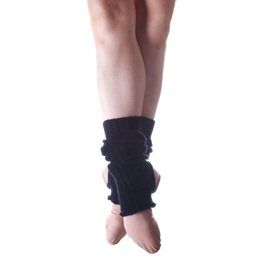 
AJ19495 Women Pink Custom Cashmere Over Knee High Knit Long Dance Barre Leg Warmers 