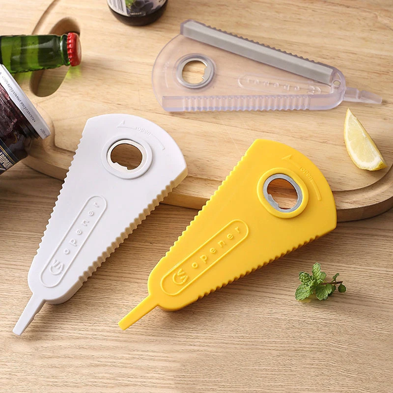 Multi Functional Bottle Opener Plastic Jar Cap Screwer Opener Anti Slip and Labor-Saving Quick Bottle Openers Kitchen Gadgets