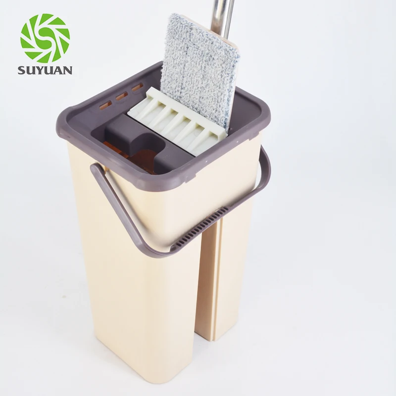 

Hand Free Household Mop Bucket Mop with bucket Cleaning Flat Mop