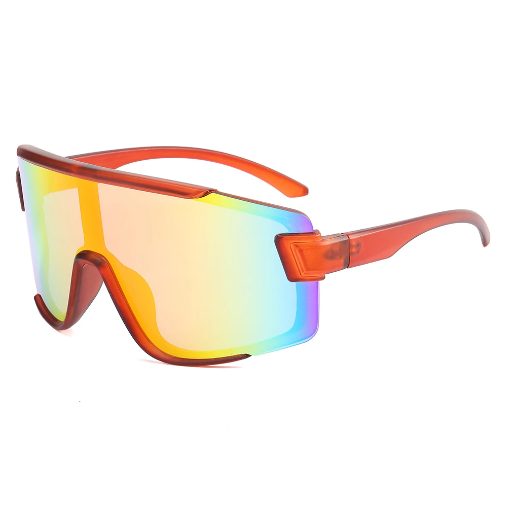 

oversized one-piece sunglasses Designer sunglasses outdoor cycling sports glasses windproof big frame sunglasses wholesale