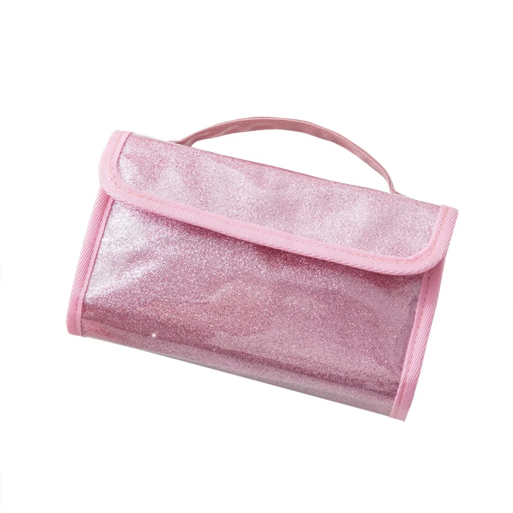 

New Portable Cosmetic Bag PVC Organizer Bag, Blue,purple,pink,black