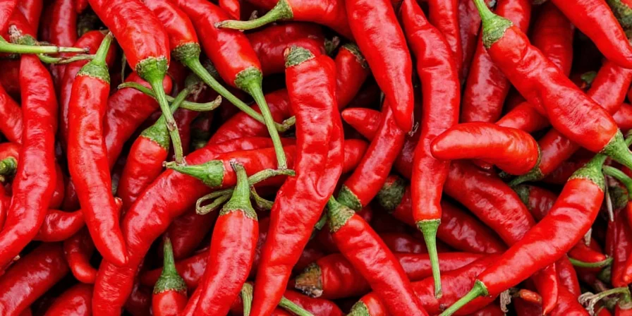 Food pairings with hot red chiles