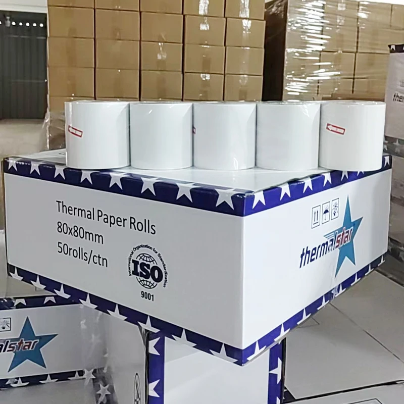 Manufacturing 80 mm 57x40 2 14 Pos Price Thermal Paper Papel Termico Jumbo Reel Suppliers Cash Register Paper