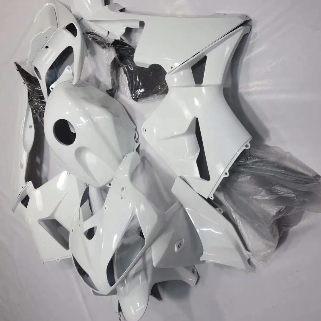 

2022 WHSC ABS Injection Moulding Model Plastic Fairing Kit For HONDA CBR600RR 2005-2006 White Color Painted Set, Pictures shown