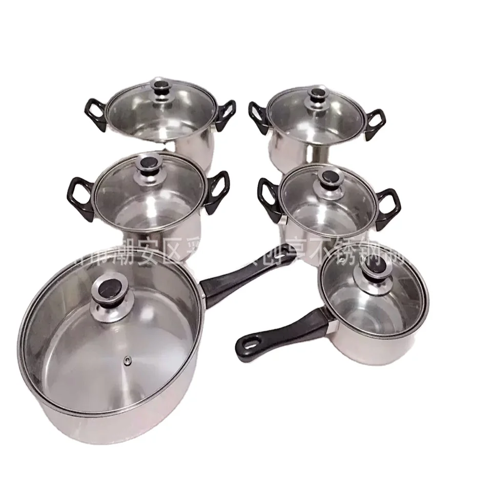 

european non stick happycall stainless steel global metals cookware set, Customized color