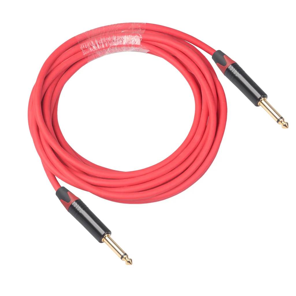 

6.35mm Male To Male Audio Cable Guitar Musical Instrument Audio Durable Noise Reduction Cable