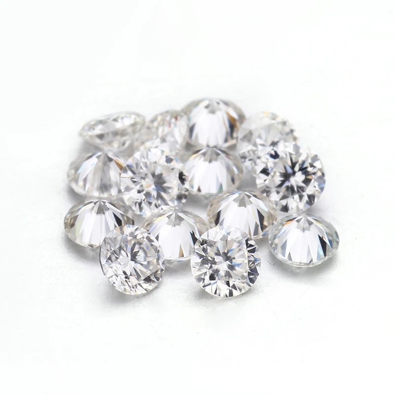 Starsgem 3mm 4mm 5mm Round Cut Loose Moissanite DEF Top Grade Synthetic Diamond clear White Moissanite