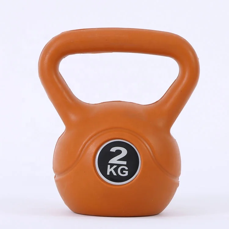 

Wholesale Custom Logo Plastic PE Kettlebell with Cement Filling etc, Customized availabled