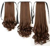 

Girl's Long Wavy Hair Extensions Curl Ponytails 40cm 50cm 60cm Heat reSPot Sale Mengyun Hair