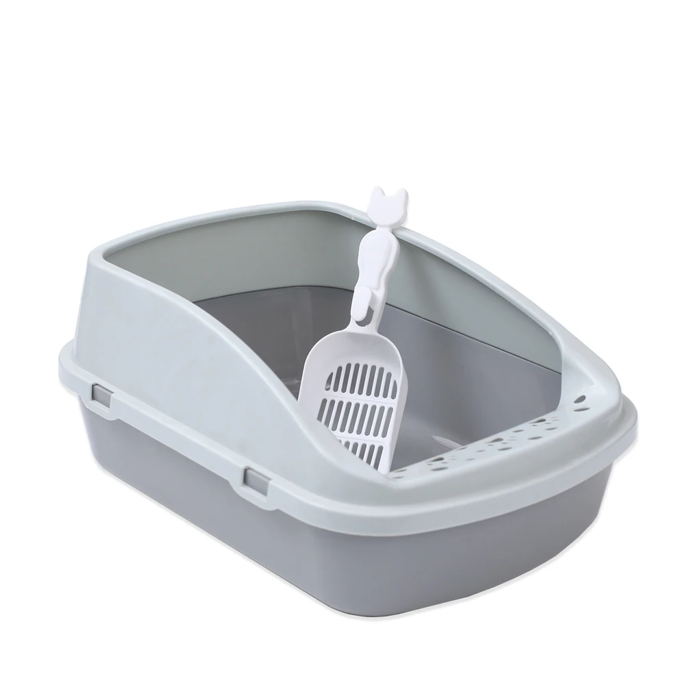 

Pets Products Semi-closed Anti-Splash cat Toilet With Shovel Cat Litter Box