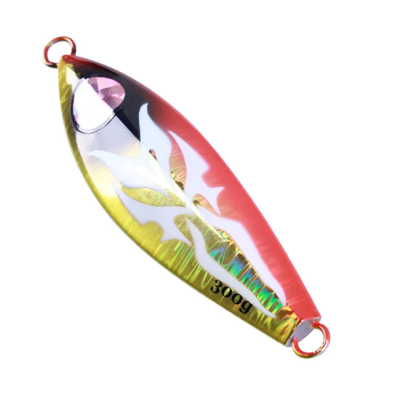 

lead fish slow pitch saltwater jigging lures metal jig fishing lure, 5colors