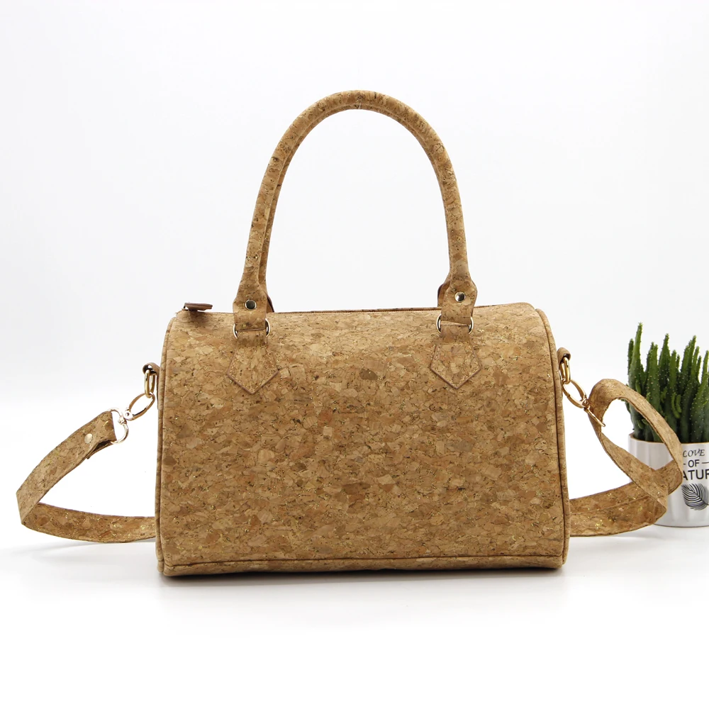 

2020 Hot Sale Eco-Friends Women Corcho Handbag Cork Wood Single-Shoulder Bag