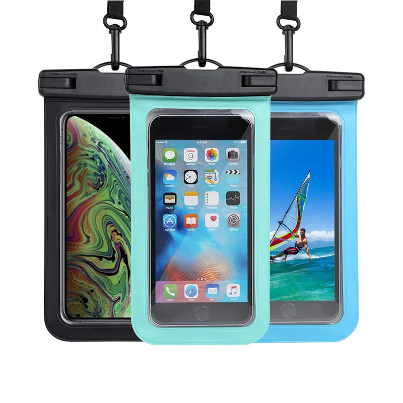 

Eco-friendly Universal Waterproof PVC ABS Mobile Phone Bag 7 inch Touch waterproof phone case for iphone 11 12 13 for samsung