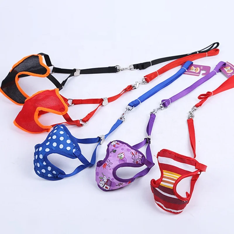 

Factory direct pet supplies pigment mesh breathable chest strap nylon Pet belt
