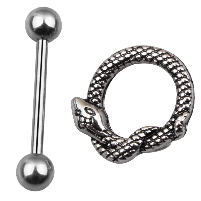 2 Pieces Snake Nipple Piercing Rings For Body Jewelry Buy Snake