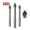 Sand Blasted Hex Shank Cross Tungsten Carbide Glass Drywall Drill Bit Lowes