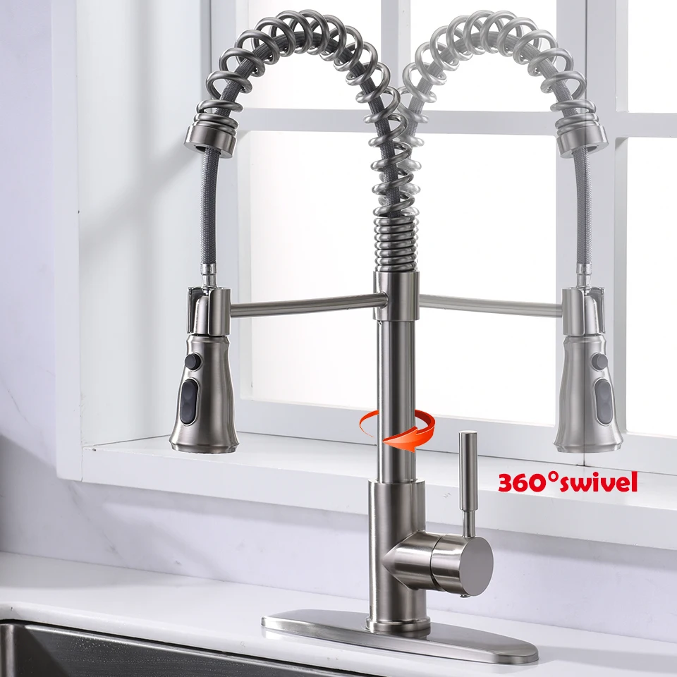 

Kitchen faucets with pull down sprayer Brass Modern Kitchen/Apartment/Home Kitchen tap