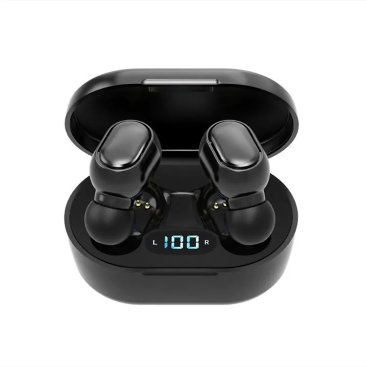 

Factory Best Selling Bt 5.0 Headphones Amazon Wireless Earphones Magnetic Suction Bass Earphone Sports Earbuds E7s, Black