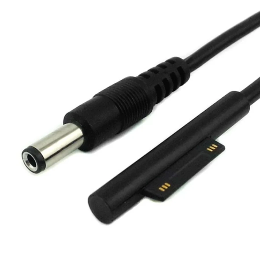 

DC Power Adapter Charger cable for Microsoft Surface Pro 4 DC Charging Cable, Black