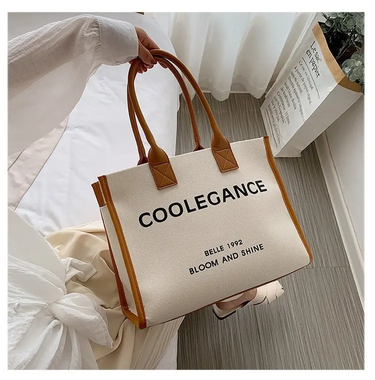 

Vintage Retro Bag Women Elegant Korean Style Girls Fall Handbag Chic 2020 Bags In Canvas, Customized color