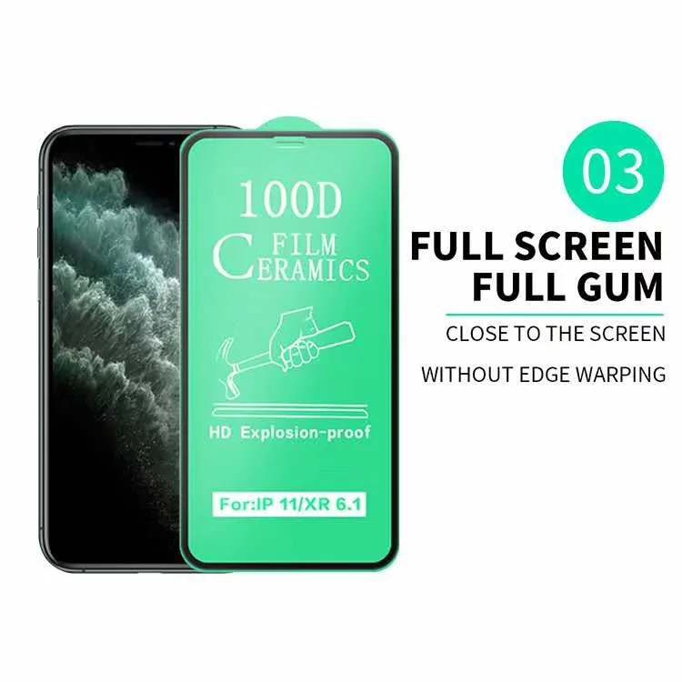 

High Clear Anti Explosion Full cover Soft Ceramic Membrane Screen Protector Film 9D Micas Mobile 9d ceramic screen protector, Crystal clear