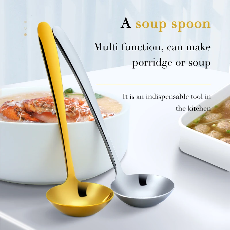 

Wholesale Stainless Steel Soup Spoon Kitchen Cutlery Set, Customized color
