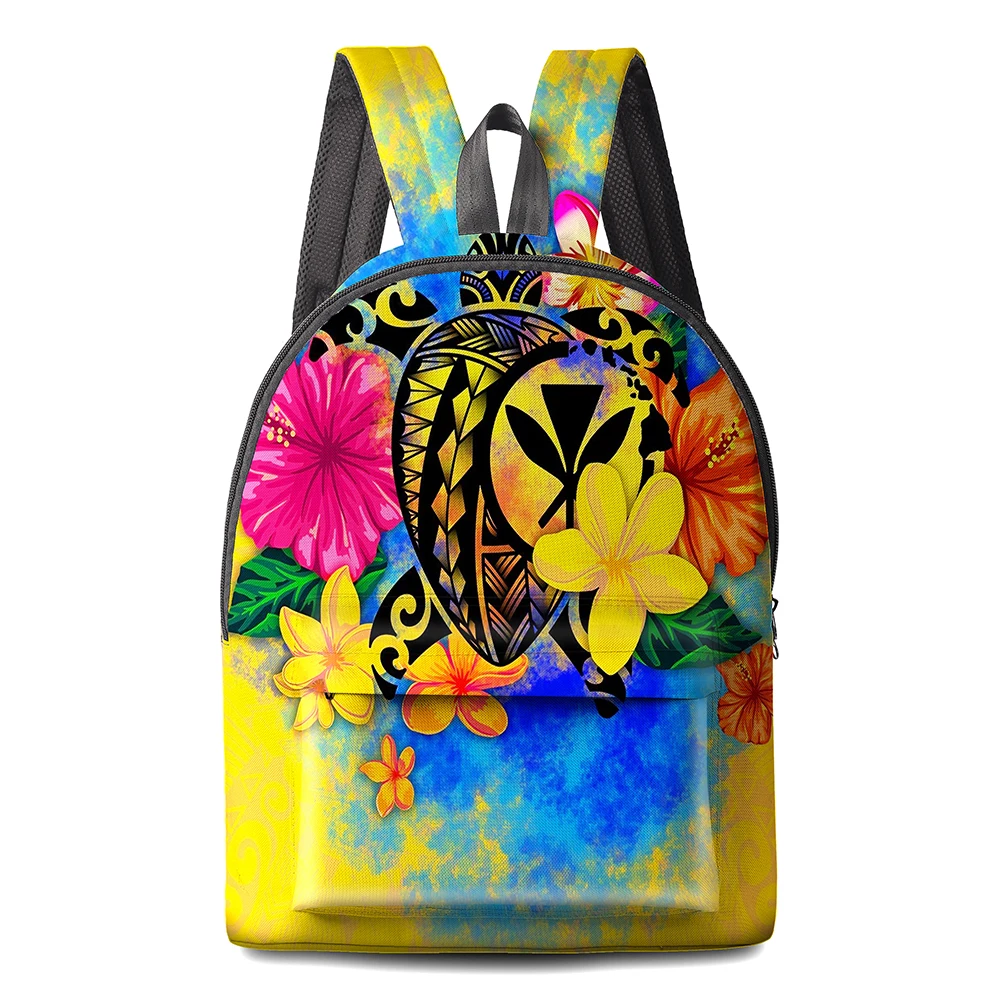 

2022 New Designer Custom Polynesian Style Pattern Sublimation Print On Demand Outdoor Waterproof Travel Gift Backpack School Bag