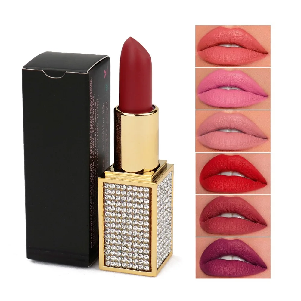 

Dolovebeauty cosmetic factory wholesale waterproof nude lipstick custom logo service, 14 color