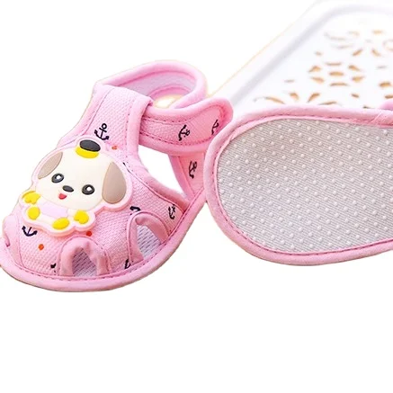 

infant baby shoes summer cute baby girl and boy cartoon toddler sandals ANTI-SLIP soft SOLE custom suit for 0-24 month baby