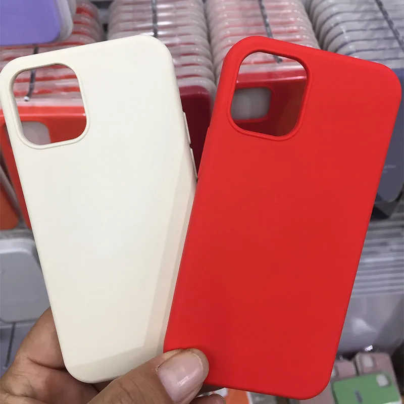 

Wholesale Original Liquid Silicone Mobile Phone Case For iPhone 12, Colors optional