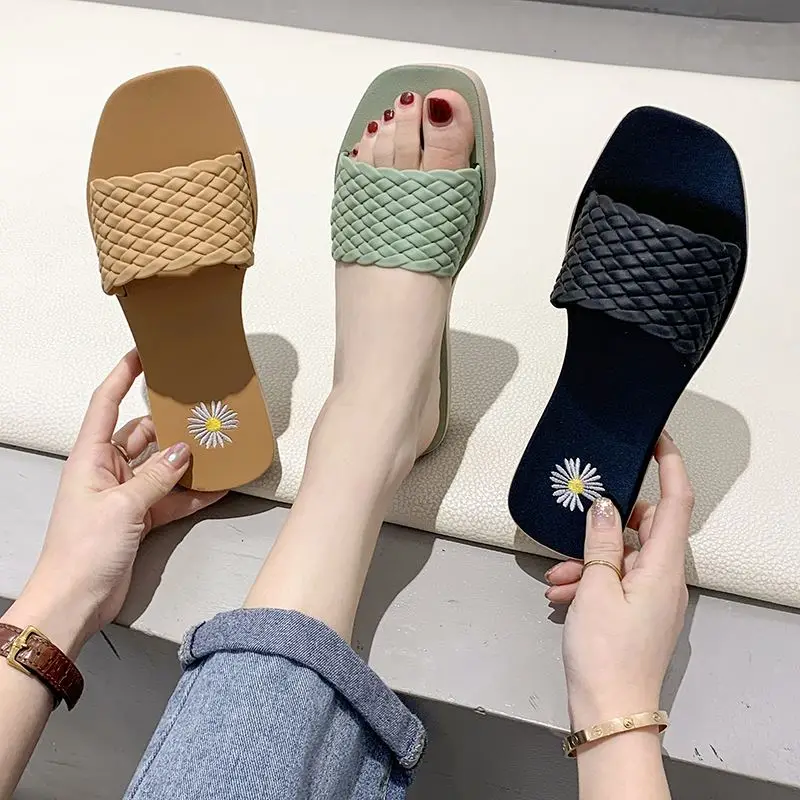 

new arrival Pvc Girl Sandals slippers china ladies slides shoes summer flat slippers for women