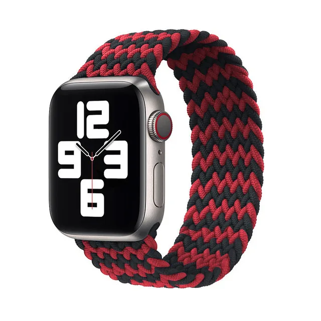 

Amazon hot sale Woven Solo Braided Loop Watchbands For Apple Watch Bands 6 40mm 44mm for apple watch bands, 11 colors