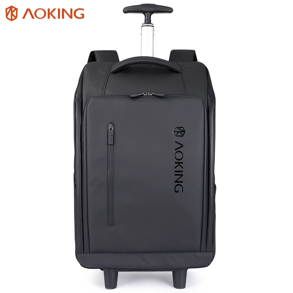 

40l waterproof large capacity laptop travel backpack luggage man business trolley backpack with wheel