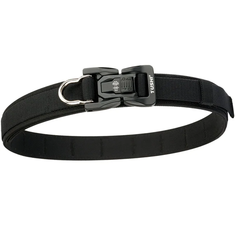 Adjustable Nylon Waist Belt for Men Custom Logo Casual Outdoor Tactical Gun Training Multi-Functional Fabric Belt Alloy Buckle