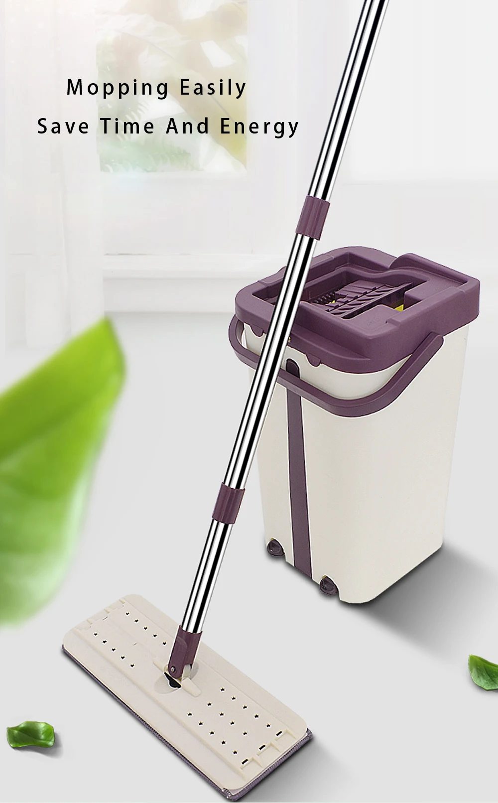 East Modern Microfiber Cleaning Floor Hand Free Flat Mop Set With Squeeze Bucket Buy Flat Mop 5138