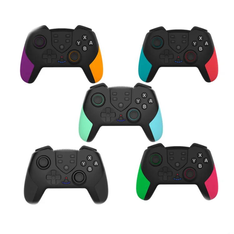 

New Wireless Pro game Controller for Nintendo Switch Controller With Vibration Wake up function Gamepad, Black, purple orange, green pink, blue red, blue green