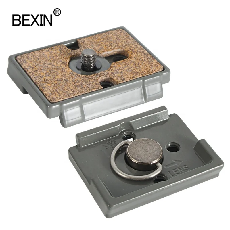 

BEXIN HOT DSLR Camera Tripod Adapter Mount Plate Cameras Base Plate 200pl-14 Quick Release QR Plate for Manfrotto Tripod Head, Grey