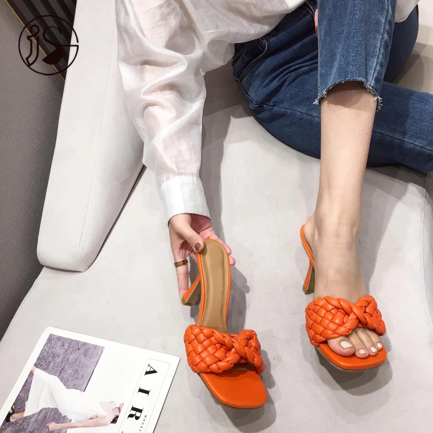 

2021 High heel sexy women sandals Hot trendy design slippers summer high quality hot sale slides for women and ladies