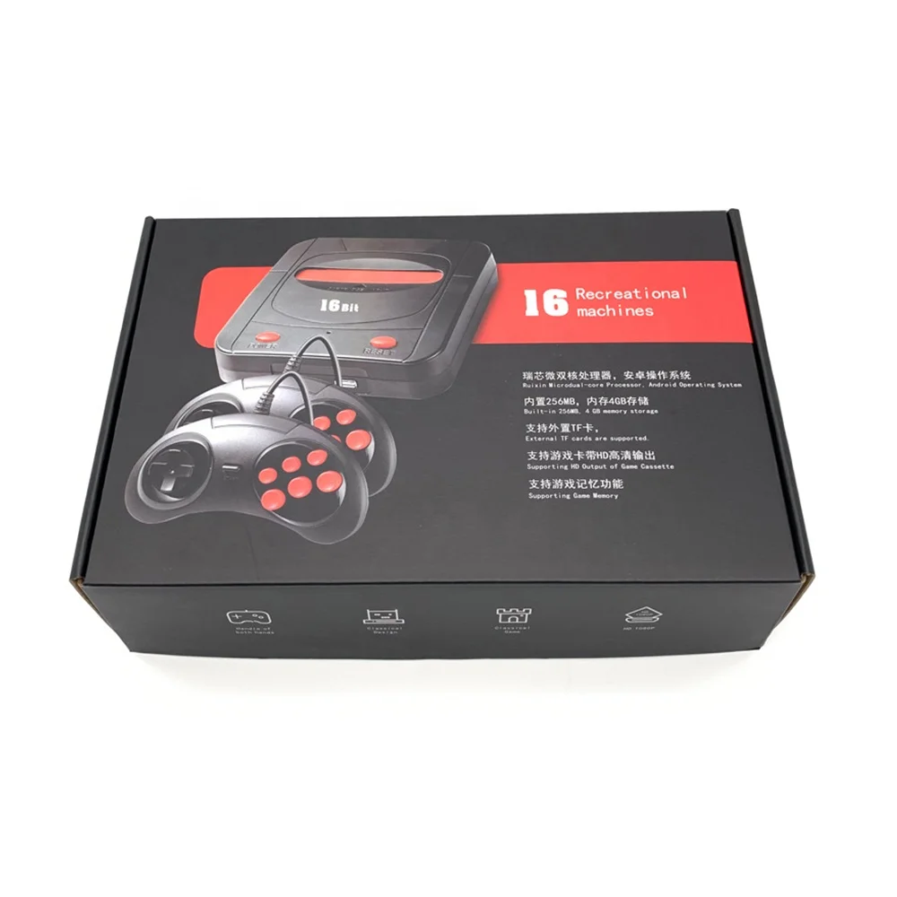 

New Mini Classic 16-bit Sega TV Game Console Retro Video HD Arcade Compatible TF card FC Mobile Power Built In 188 Game Console