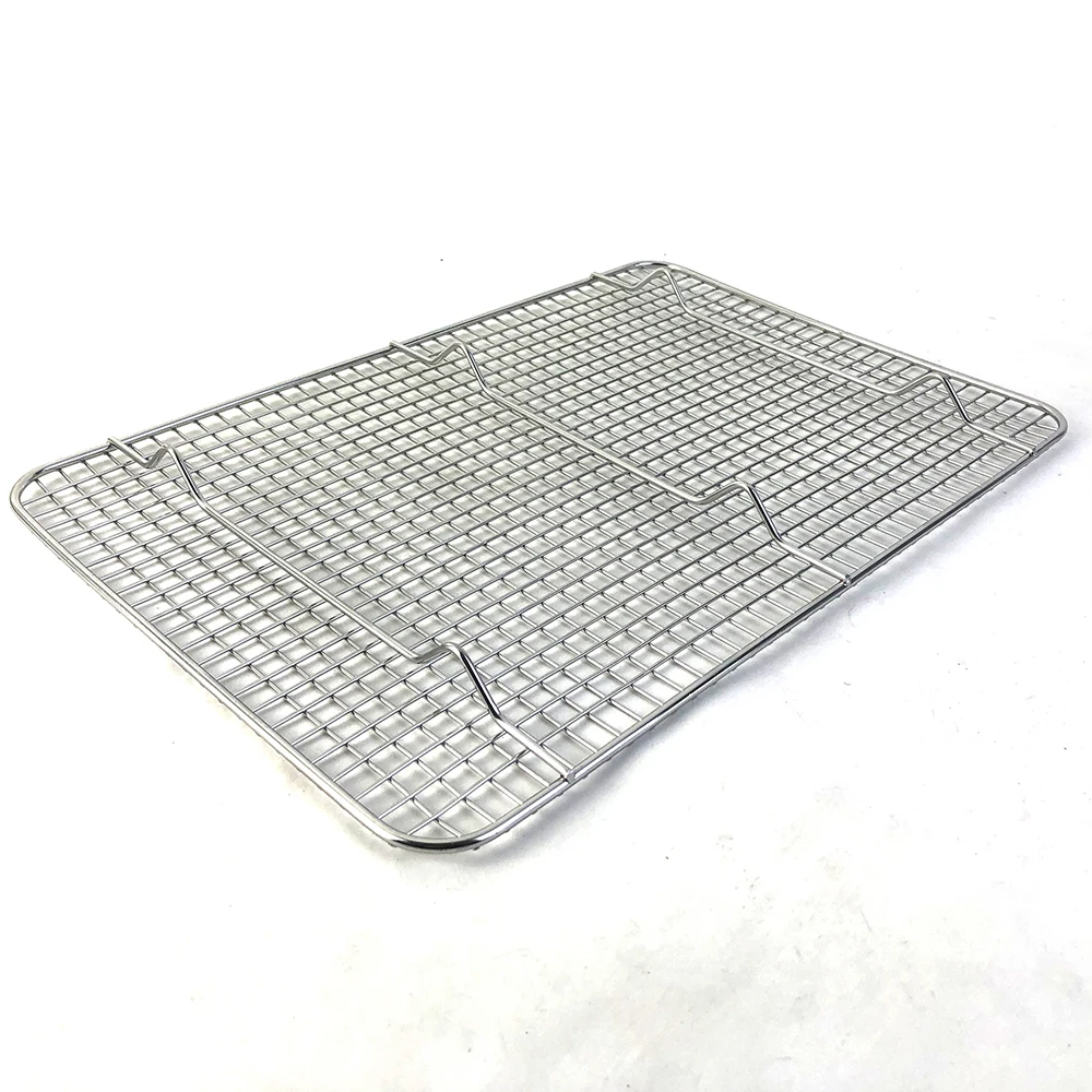 

304 Steel Stainless Steel Breade Cooling Rack Bakery Wire Grate, Silver