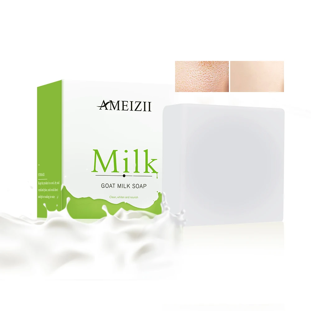

Wholesale Wash Face Care Goat Milk Soap Organic Handmade Skin Rejuvenation Whitening Body Bath Soap Savon Lait De Chevre Naturel