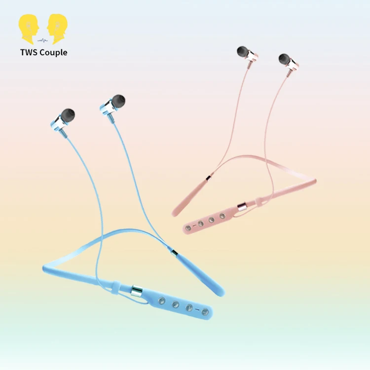 

Couple Models Share Music Collar Magnet Headphone Wireless Headset Neck Band Mobile Neckband Wireless Earphones