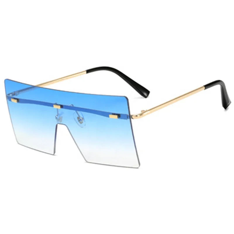

Fashion Women Eyewear Sun Glasses Oversized Square Rimless Sunglasses, 10 colors
